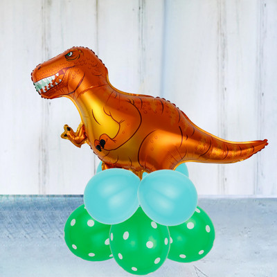 Decoratiune mare de dinozaur pentru ziua de nastere Baloane din folie pentru bebelusi balon de dinozaur Balon pentru ziua de nastere Decoratiuni pentru petrecere in jungla Globos pentru copii