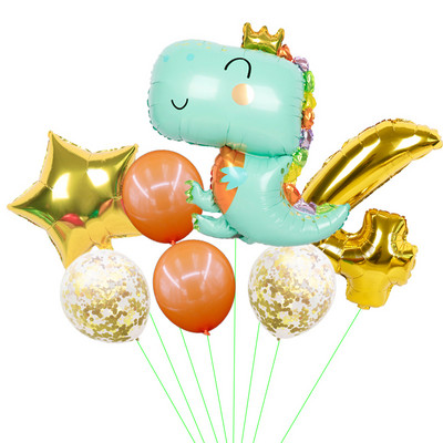 Decoratiune mare de dinozaur pentru ziua de nastere Baloane din folie pentru bebelusi balon de dinozaur Balon pentru ziua de nastere Decoratiuni pentru petrecere in jungla Globos pentru copii