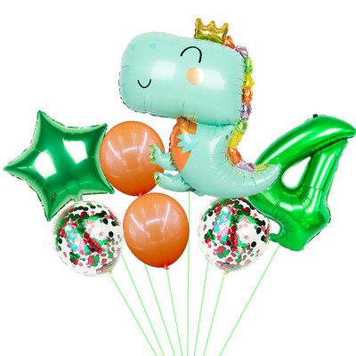 Decoratiune mare de dinozaur pentru ziua de nastere Baloane din folie pentru bebelusi balon de dinozaur Balon pentru ziua de nastere Decoratiuni pentru petrecere in jungla Globos pentru copii