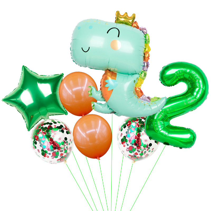 Decoratiune mare de dinozaur pentru ziua de nastere Baloane din folie pentru bebelusi balon de dinozaur Balon pentru ziua de nastere Decoratiuni pentru petrecere in jungla Globos pentru copii