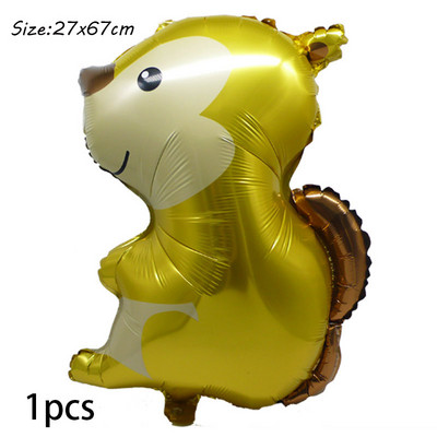 1σετ Μεγάλο μπαλόνι από ελάφι ζούγκλας για ενήλικες Παιδιά Διακόσμηση γενεθλίων Μπαλόνι με ζώα Baby Shower Safari Decor Supplies Globos