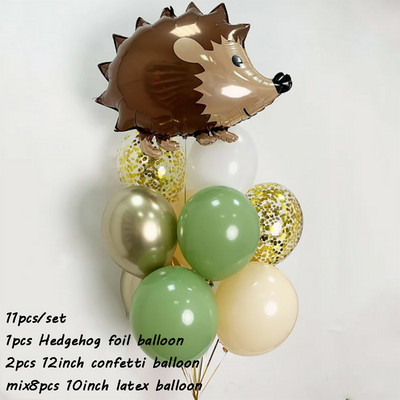 1σετ Μεγάλο μπαλόνι από ελάφι ζούγκλας για ενήλικες Παιδιά Διακόσμηση γενεθλίων Μπαλόνι με ζώα Baby Shower Safari Decor Supplies Globos