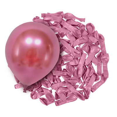 50 gab 5 collu zelta hroma metālisks lateksa balons Daudz laimes dzimšanas dienā kāzu ballītes balonu dekorēšanai bērnu dušas dekorēšanas piederumi