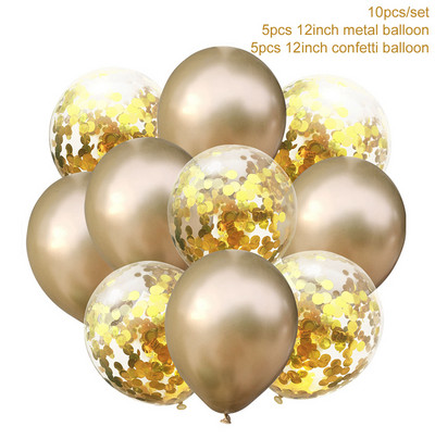 10/38 buc. Baloane confetti Macaron Balon din latex Decor pentru petrecere de aniversare pentru copii Aniversare de nunta Rechizite pentru petrecerea de bebeluși Globos