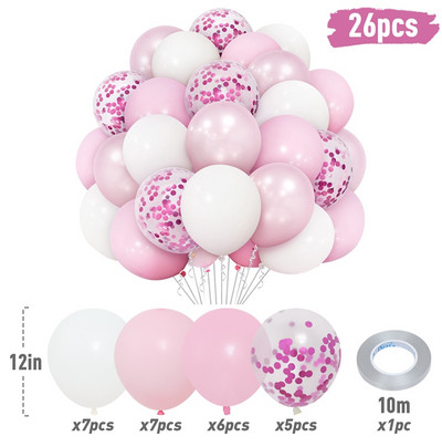 10/38 buc. Baloane confetti Macaron Balon din latex Decor pentru petrecere de aniversare pentru copii Aniversare de nunta Rechizite pentru petrecerea de bebeluși Globos