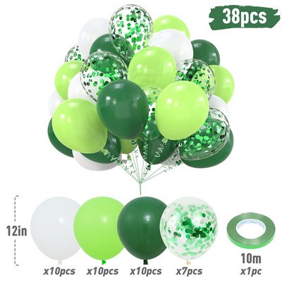 10/38 buc. Baloane confetti Macaron Balon din latex Decor pentru petrecere de aniversare pentru copii Aniversare de nunta Rechizite pentru petrecerea de bebeluși Globos