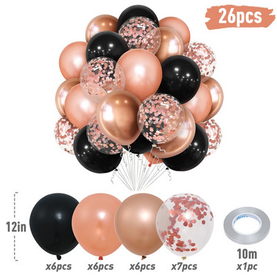 10/38 buc. Baloane confetti Macaron Balon din latex Decor pentru petrecere de aniversare pentru copii Aniversare de nunta Rechizite pentru petrecerea de bebeluși Globos