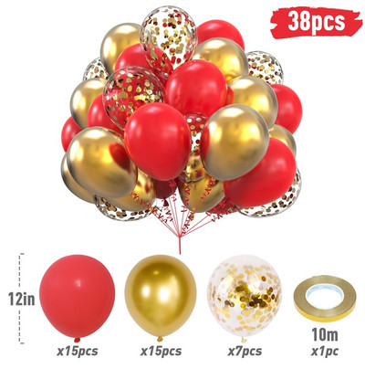 10/38 buc. Baloane confetti Macaron Balon din latex Decor pentru petrecere de aniversare pentru copii Aniversare de nunta Rechizite pentru petrecerea de bebeluși Globos