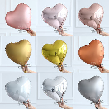 10 τμχ 18 ιντσών Multi Rose Gold Foil Balloons Metal Helium Globos Διακοσμήσεις γάμου για κορίτσι Δώρα αρραβώνων γενεθλίων