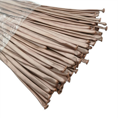 10/30/50/100db hosszú fényes fém csavart latex léggömbök varázslatos vastag csíkos fém színű felfújható gömbök születésnapi parti dekoráció