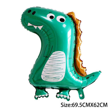 Μεγάλο Jurassic Dinosaur Birthday Party Decoration Foil Balloons Balloon Animal Baby Shower Helium Globos Standing Cartoon Dragon