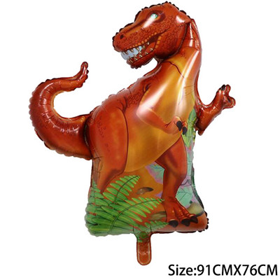 Dinozaur jurasic mare Decor pentru petrecerea de aniversare Baloane din folie Balon pentru animale Baby Shower Globos cu heliu Dragon din desene animate în picioare