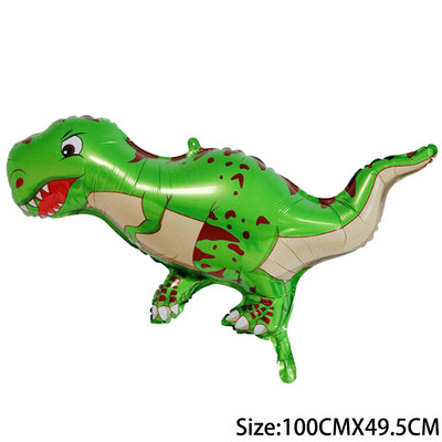 Dinozaur jurasic mare Decor pentru petrecerea de aniversare Baloane din folie Balon pentru animale Baby Shower Globos cu heliu Dragon din desene animate în picioare