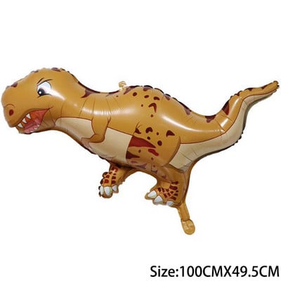 Dinozaur jurasic mare Decor pentru petrecerea de aniversare Baloane din folie Balon pentru animale Baby Shower Globos cu heliu Dragon din desene animate în picioare