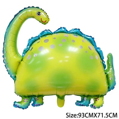 Dinozaur jurasic mare Decor pentru petrecerea de aniversare Baloane din folie Balon pentru animale Baby Shower Globos cu heliu Dragon din desene animate în picioare