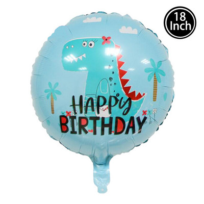 Dinozaur jurasic mare Decor pentru petrecerea de aniversare Baloane din folie Balon pentru animale Baby Shower Globos cu heliu Dragon din desene animate în picioare