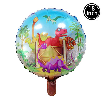 Dinozaur jurasic mare Decor pentru petrecerea de aniversare Baloane din folie Balon pentru animale Baby Shower Globos cu heliu Dragon din desene animate în picioare