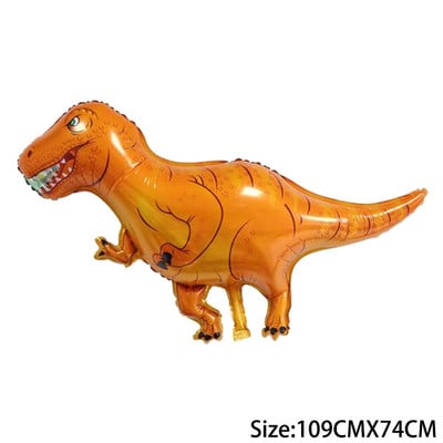 Dinozaur jurasic mare Decor pentru petrecerea de aniversare Baloane din folie Balon pentru animale Baby Shower Globos cu heliu Dragon din desene animate în picioare
