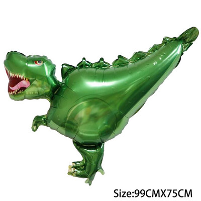 Dinozaur jurasic mare Decor pentru petrecerea de aniversare Baloane din folie Balon pentru animale Baby Shower Globos cu heliu Dragon din desene animate în picioare