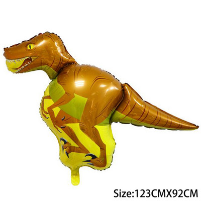 Dinozaur jurasic mare Decor pentru petrecerea de aniversare Baloane din folie Balon pentru animale Baby Shower Globos cu heliu Dragon din desene animate în picioare