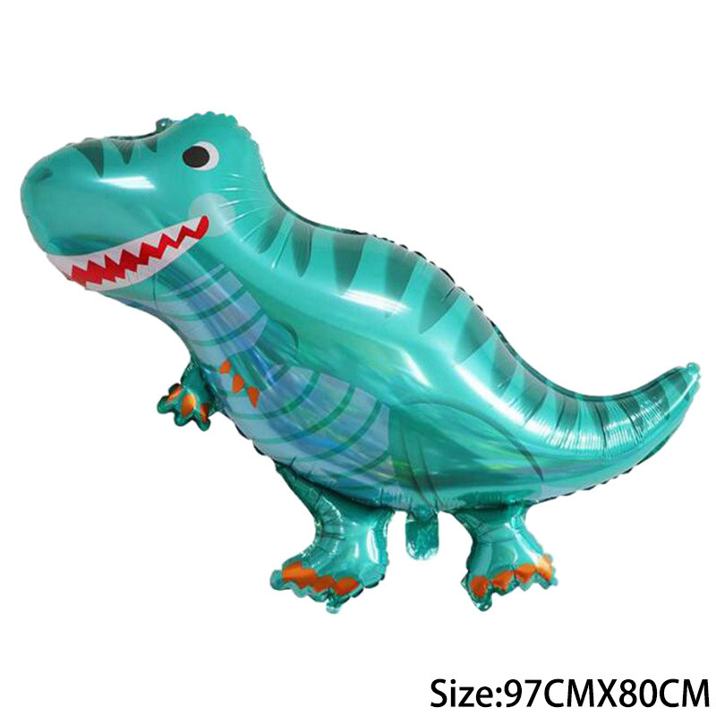 Dinozaur jurasic mare Decor pentru petrecerea de aniversare Baloane din folie Balon pentru animale Baby Shower Globos cu heliu Dragon din desene animate în picioare