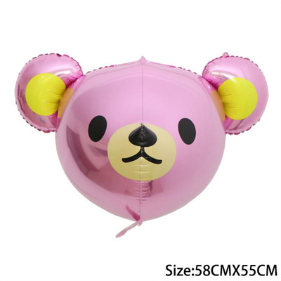 3D Leu Tigru Maimuță Baloane din folie Baby Shower Balon cu cap de animal 4D Nuntă Decoratiuni pentru petrecerea de naștere Jucării pentru copii Cadou Globos