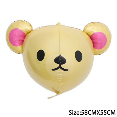 3D Leu Tigru Maimuță Baloane din folie Baby Shower Balon cu cap de animal 4D Nuntă Decoratiuni pentru petrecerea de naștere Jucării pentru copii Cadou Globos