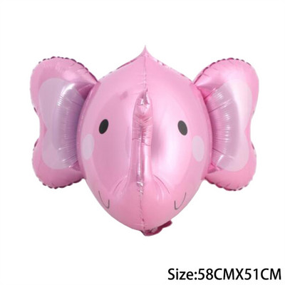 3D Leu Tigru Maimuță Baloane din folie Baby Shower Balon cu cap de animal 4D Nuntă Decoratiuni pentru petrecerea de naștere Jucării pentru copii Cadou Globos