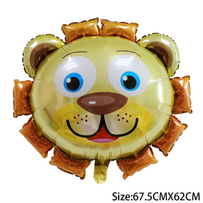 Cirka dzīvnieku folijas baloni varavīksnes zebra zelta lauva balons dzimšanas dienas bērnu duša ballītes dekorācijas bērniem rotaļlietas hēlija globusi