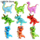 1 gab. Lieli 4D dinozauru folijas baloni pūķa ballīte dzimšanas dienas bērnu dušas dekorēšana džungļu dzīvnieki bērniem piederumi zēnu rotaļlietas gaisa globusi