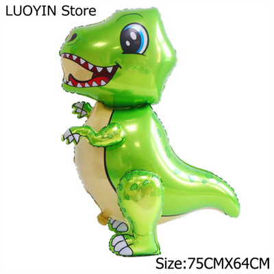 1 gab. Lieli 4D dinozauru folijas baloni pūķa ballīte dzimšanas dienas bērnu dušas dekorēšana džungļu dzīvnieki bērniem piederumi zēnu rotaļlietas gaisa globusi
