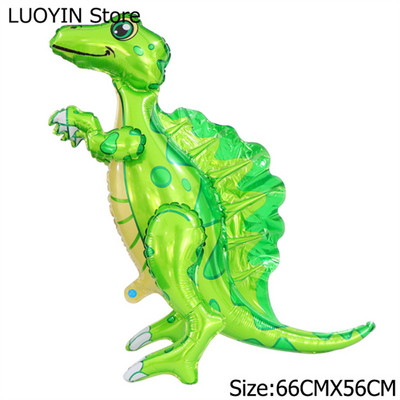 1 gab. Lieli 4D dinozauru folijas baloni pūķa ballīte dzimšanas dienas bērnu dušas dekorēšana džungļu dzīvnieki bērniem piederumi zēnu rotaļlietas gaisa globusi