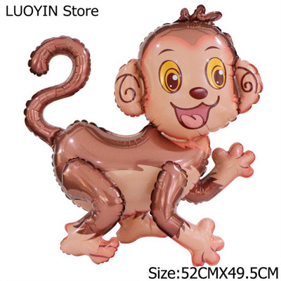 1 gab. Lieli 4D dinozauru folijas baloni pūķa ballīte dzimšanas dienas bērnu dušas dekorēšana džungļu dzīvnieki bērniem piederumi zēnu rotaļlietas gaisa globusi