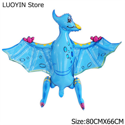 1 gab. Lieli 4D dinozauru folijas baloni pūķa ballīte dzimšanas dienas bērnu dušas dekorēšana džungļu dzīvnieki bērniem piederumi zēnu rotaļlietas gaisa globusi