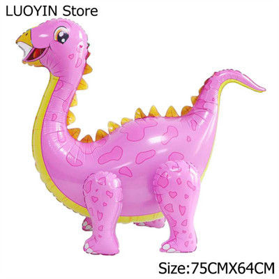 1 gab. Lieli 4D dinozauru folijas baloni pūķa ballīte dzimšanas dienas bērnu dušas dekorēšana džungļu dzīvnieki bērniem piederumi zēnu rotaļlietas gaisa globusi