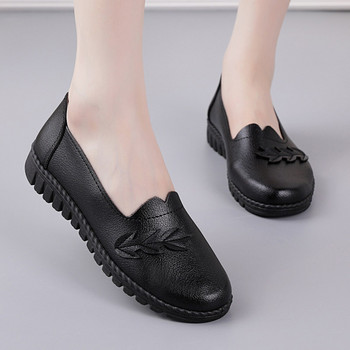 2023 Пролет Есен Дамски мокасини Плоски обувки с приплъзване Дамски меки ежедневни дишащи обувки за ходене Обувки за майка