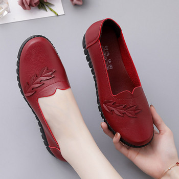 2023 Пролет Есен Дамски мокасини Плоски обувки с приплъзване Дамски меки ежедневни дишащи обувки за ходене Обувки за майка