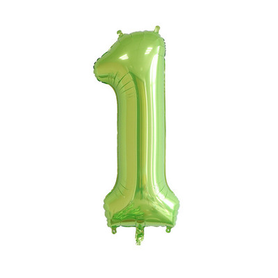 32/40 inch Baloane cu numere de culoare verde deschis Balon din folie Jungle Safari Zi de naștere Balon pentru petrecere Balon 0 1 2 3 4 5 6 7 8 9 Globo
