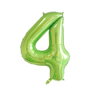 32/40 inch Baloane cu numere de culoare verde deschis Balon din folie Jungle Safari Zi de naștere Balon pentru petrecere Balon 0 1 2 3 4 5 6 7 8 9 Globo