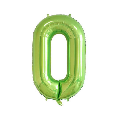 32/40 inch Baloane cu numere de culoare verde deschis Balon din folie Jungle Safari Zi de naștere Balon pentru petrecere Balon 0 1 2 3 4 5 6 7 8 9 Globo