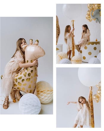 Giraffe Jungle Animals Balloons Zebra Elephant Monkey Foil Balloons Kids Safari Διακόσμηση πάρτι γενεθλίων Baby Shower Helium Globos