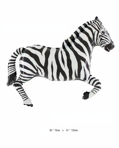 Žirafa Životinje iz džungle Baloni Zebra Slon Majmun Baloni od folije Dječji Safari Dekoracija za rođendansku zabavu Baby Shower Helium Globos