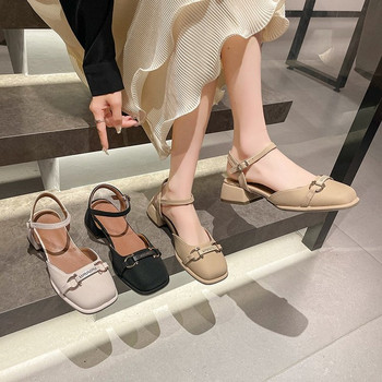 Αντιολισθητικά πέδιλα με στρογγυλά δάχτυλα Γυναικεία casual 2023 Summer Hollow Κομψά παπούτσια Κορεατικά παπούτσια για πάρτι μόδας Γυναικεία παπούτσια σχεδιασμού