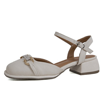 Αντιολισθητικά πέδιλα με στρογγυλά δάχτυλα Γυναικεία casual 2023 Summer Hollow Κομψά παπούτσια Κορεατικά παπούτσια για πάρτι μόδας Γυναικεία παπούτσια σχεδιασμού