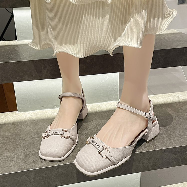 Αντιολισθητικά πέδιλα με στρογγυλά δάχτυλα Γυναικεία casual 2023 Summer Hollow Κομψά παπούτσια Κορεατικά παπούτσια για πάρτι μόδας Γυναικεία παπούτσια σχεδιασμού