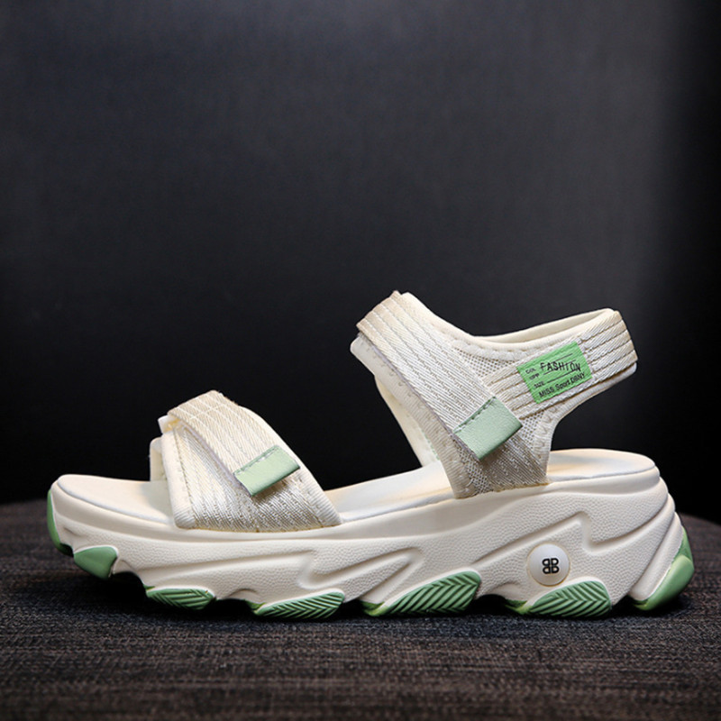 Sporta Sandales Sieviešu 2023 Vasaras Sandales Sieviešu Sponge Kurpes Sieviešu Kurpes Biezas Zoles Sieviešu Kurpes Sandales Pludmales Kurpes