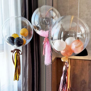 10 τμχ Clear Balloons Γιγαντιαίο διάφανο μπαλόνι Γάμος Διακόσμηση για πάρτι γενεθλίων για την ημέρα του Αγίου Βαλεντίνου Globos