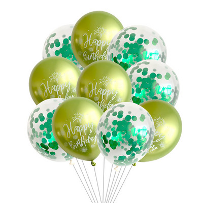 10gab 12 collu hroma metāla lateksa baloni daudz laimes dzimšanas dienā ar drukātu rakstu balons hēlija metāla globos dzimšanas dienas svinību dekorācijas