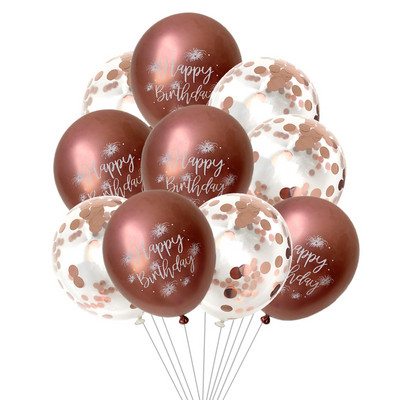 10gab 12 collu hroma metāla lateksa baloni daudz laimes dzimšanas dienā ar drukātu rakstu balons hēlija metāla globos dzimšanas dienas svinību dekorācijas