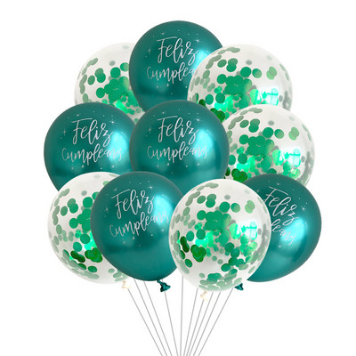 10gab 12 collu hroma metāla lateksa baloni daudz laimes dzimšanas dienā ar drukātu rakstu balons hēlija metāla globos dzimšanas dienas svinību dekorācijas